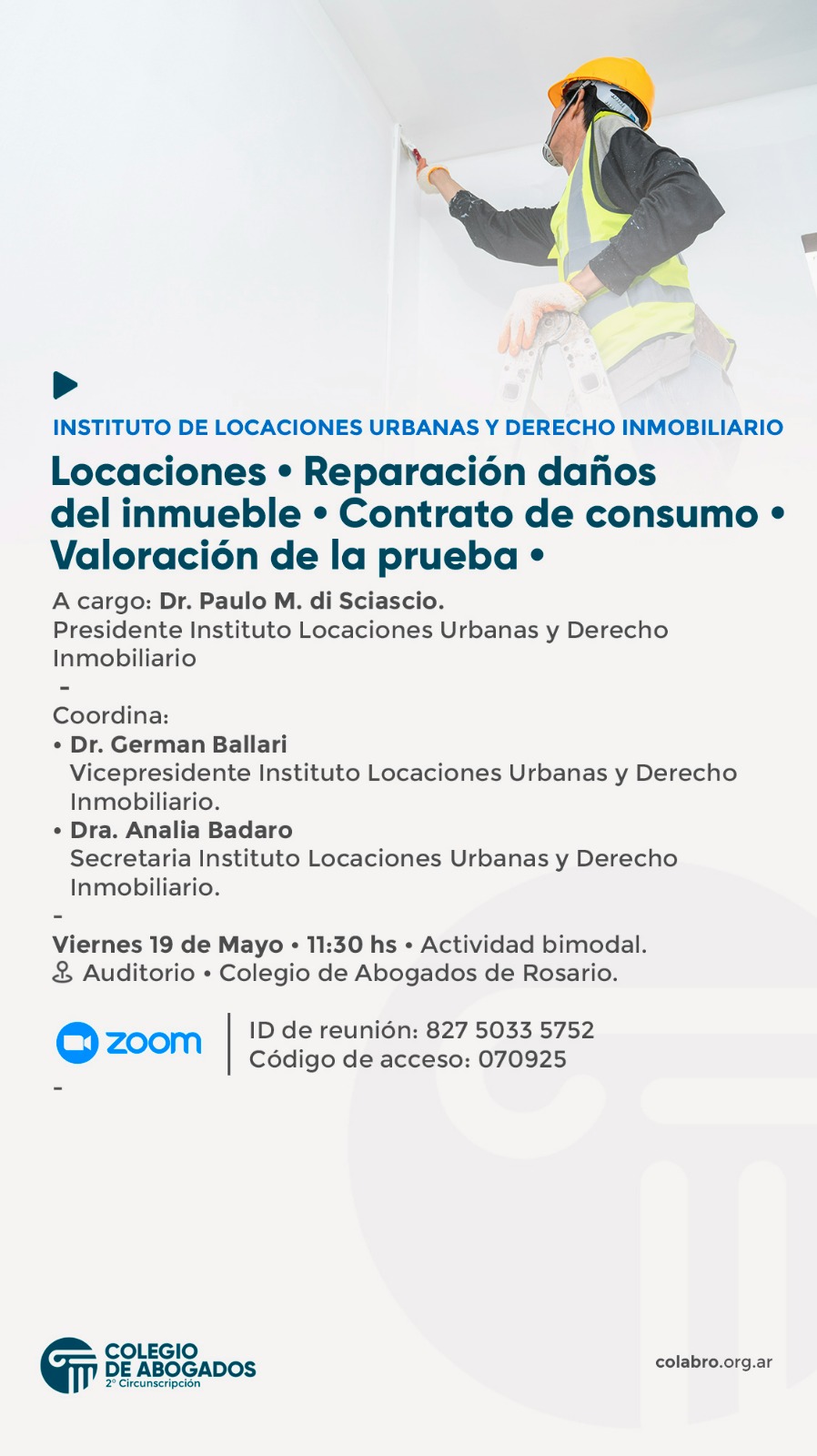 LOCACIONES - REPARACIÓN DAÑOS DEL INMUEBLE - CONTRATO DE CONSUMO - VALORACIÓN DE LA PRUEBA